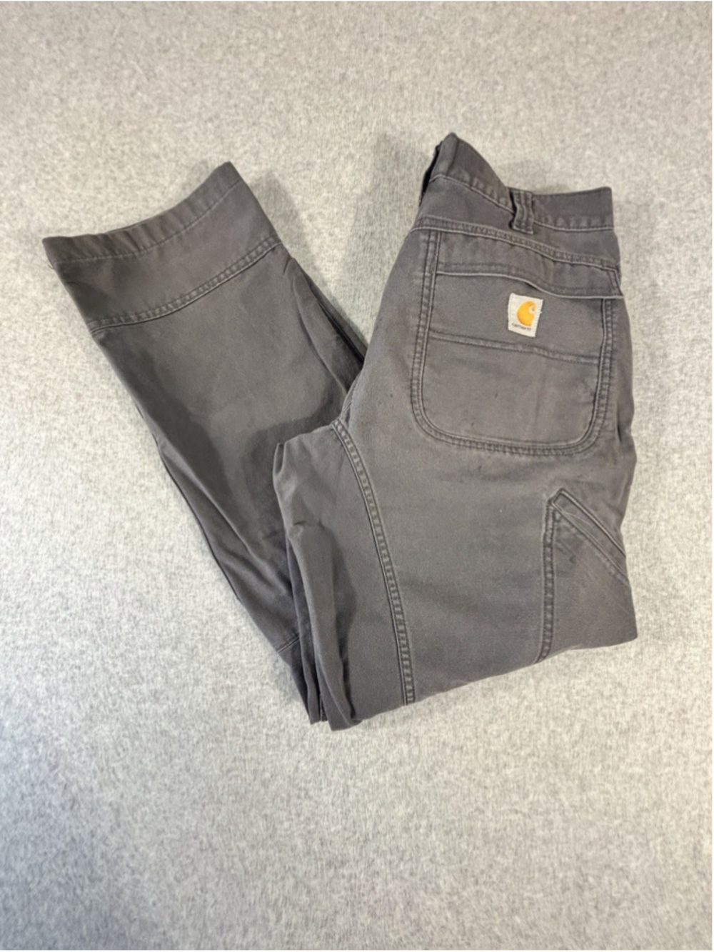 Carhartt Full Swing Relaxed Fit Work Pants Mens 34x32 Gray Utility Carpenter